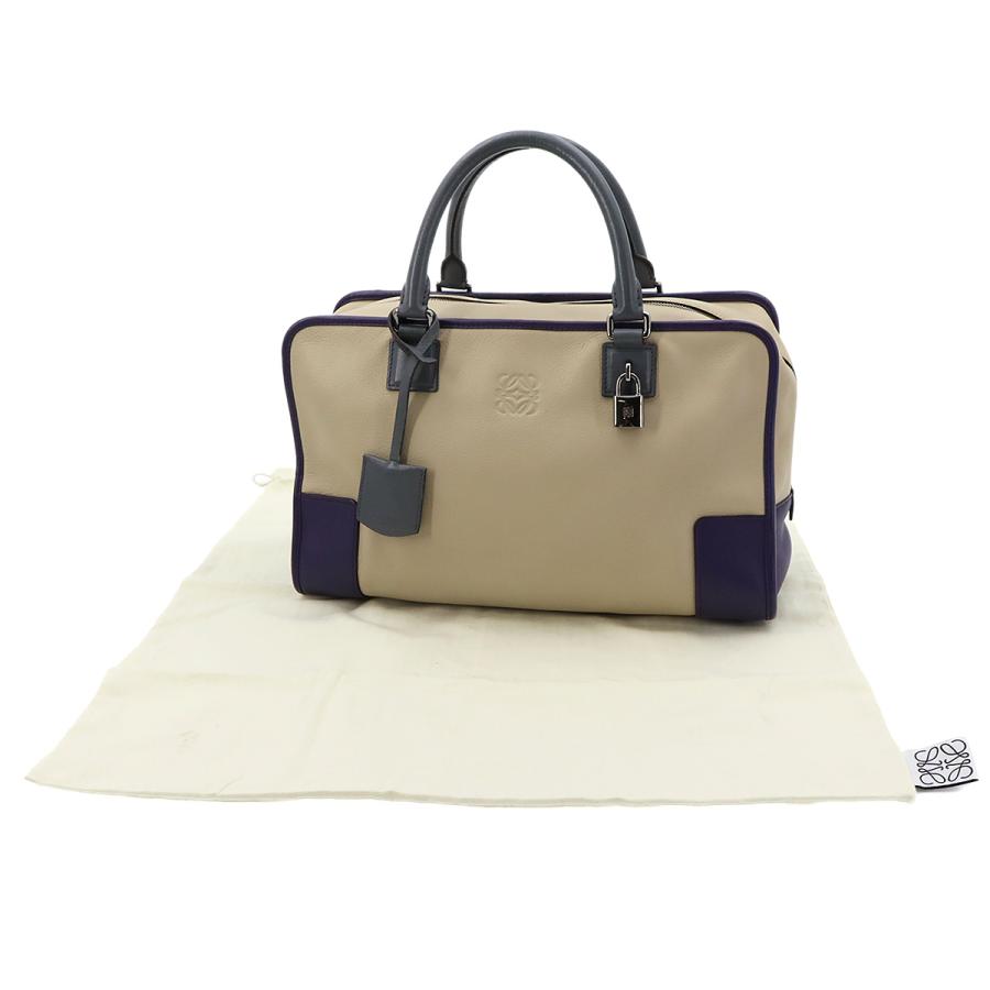 LOEWE（ロエベ） 新品同様 アマソナ 36 ハンド バッグ レザー ベージュ 