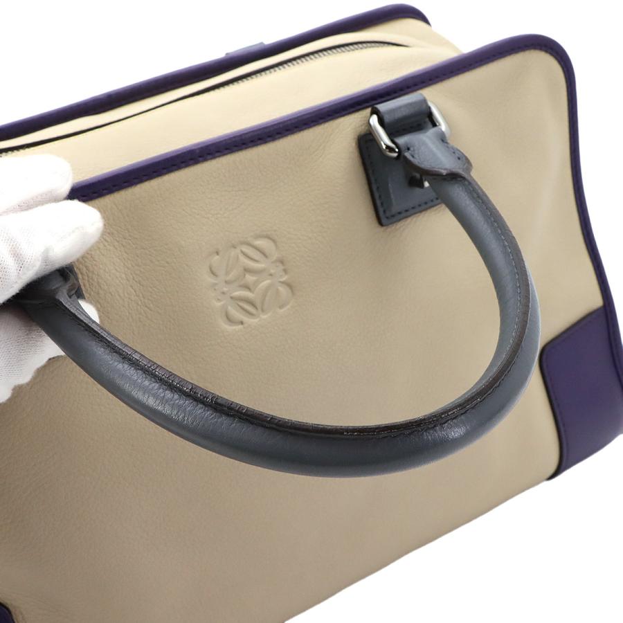 LOEWE（ロエベ） 新品同様 アマソナ 36 ハンド バッグ レザー ベージュ 