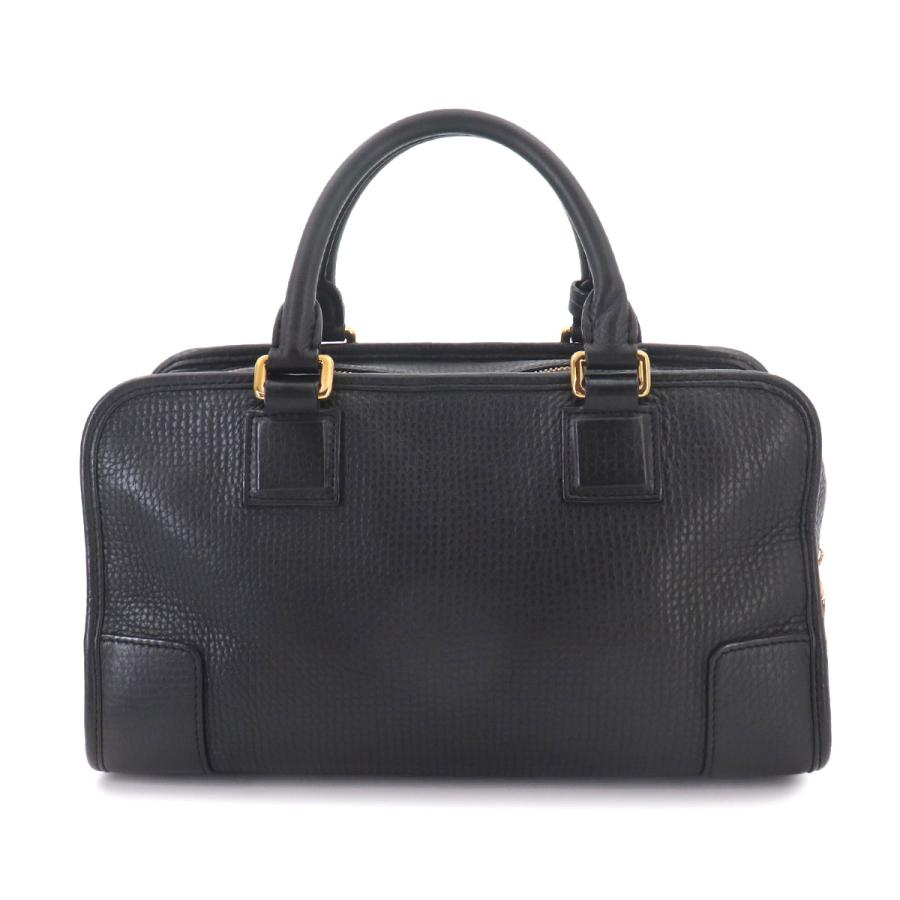 LOEWE（ロエベ） 美品 アマソナ 28 ハンド バッグ レザー ブラック