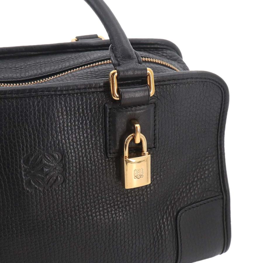 LOEWE（ロエベ） 美品 アマソナ 28 ハンド バッグ レザー ブラック