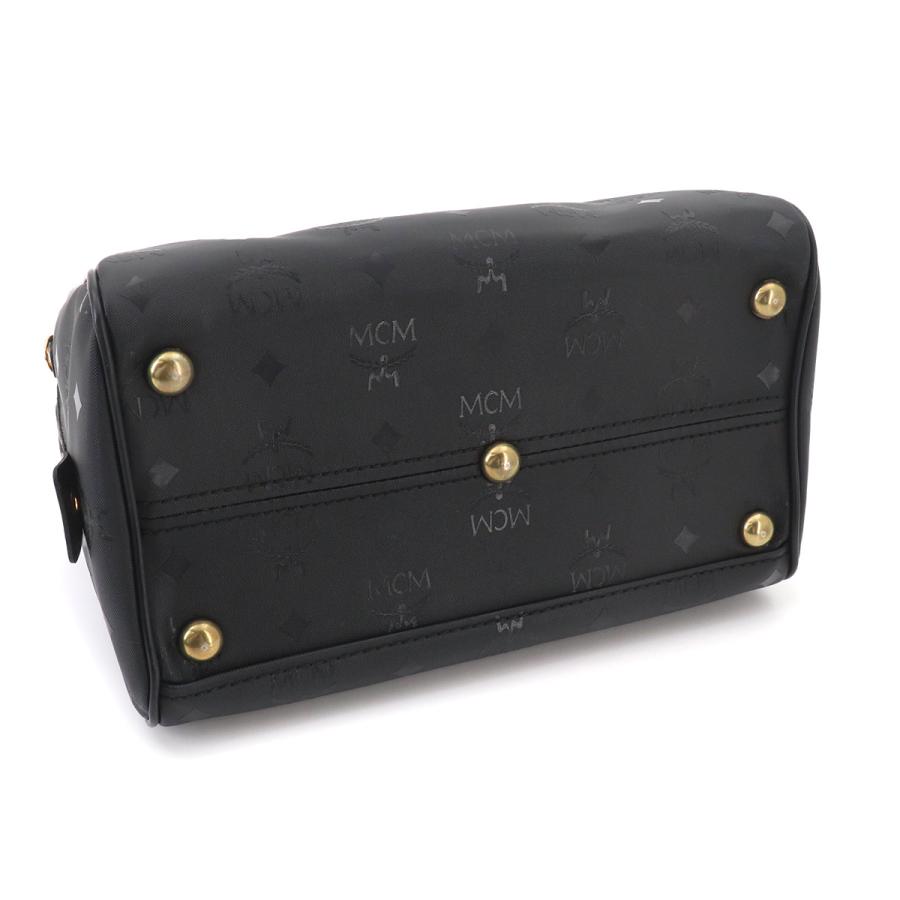 美品 エムシーエム MCM ヴィセトス ロゴグラム 2way ミニ ボストン