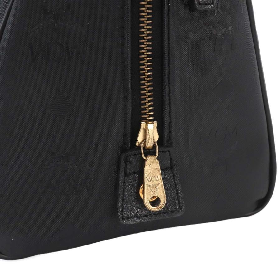 美品 エムシーエム MCM ヴィセトス ロゴグラム 2way ミニ ボストン