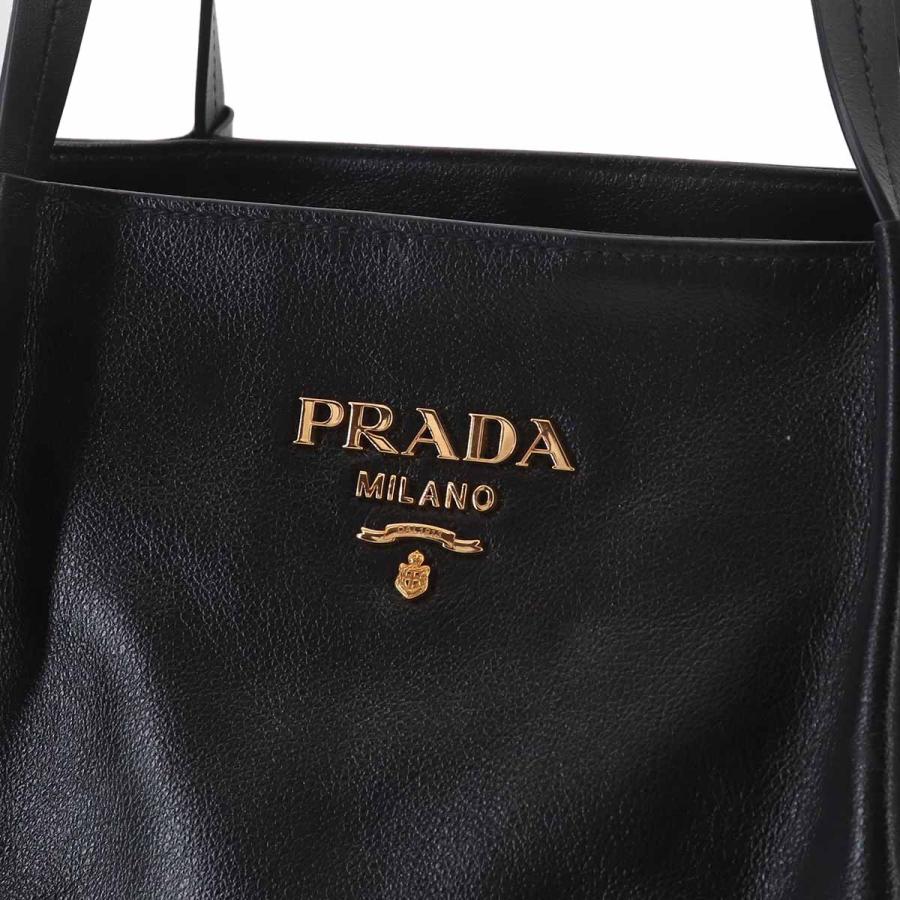 PRADA（プラダ） 未使用 展示品 トート バッグ レザー ブラック