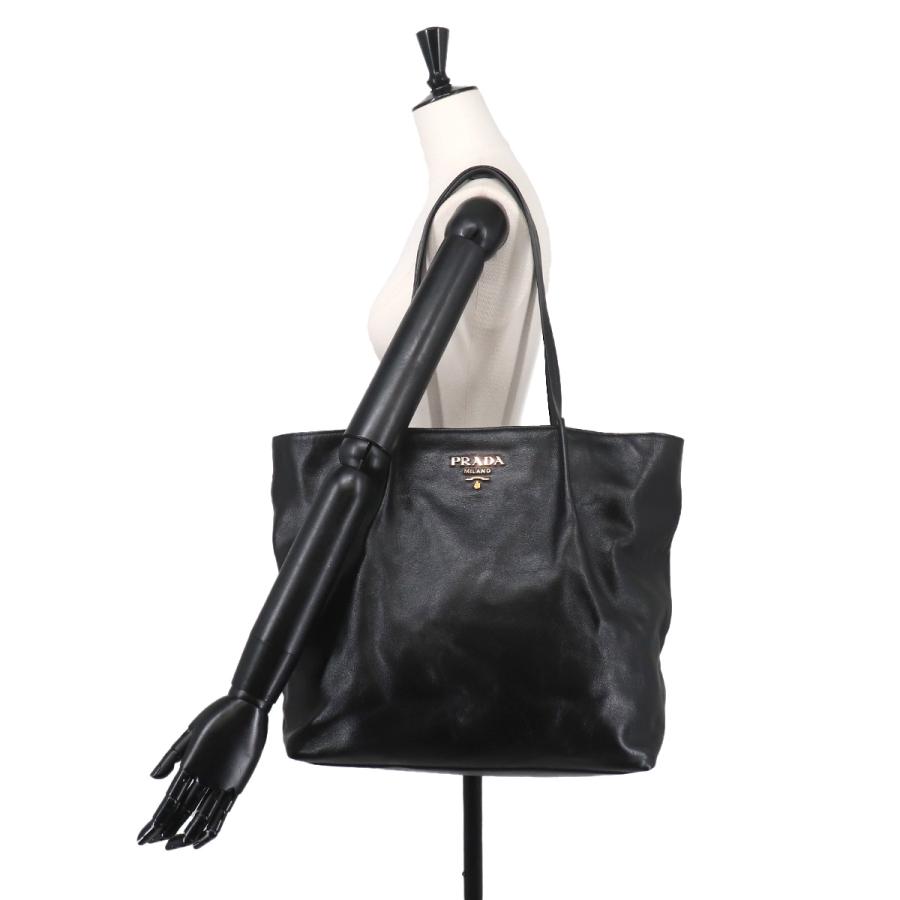 PRADA（プラダ） 未使用 展示品 トート バッグ レザー ブラック