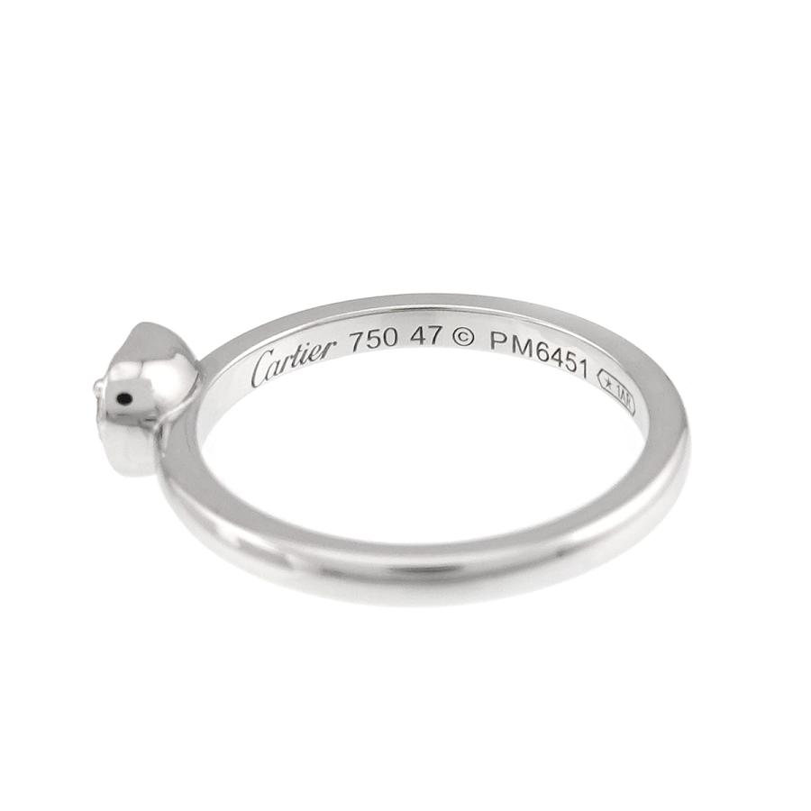 カルティエ Cartier スモールモデル 750 指輪 ダイヤモンド#47 Cartier（カルティエ） ダムール ハート #47 リング ダイヤ K18 WG