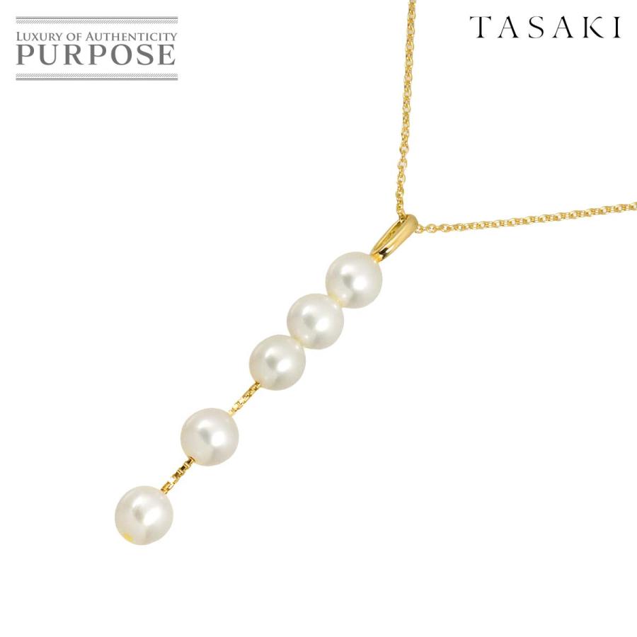 TASAKI（タサキ） アコヤ真珠 6.2mm ネックレス 42cm K18 YG イエロー 
