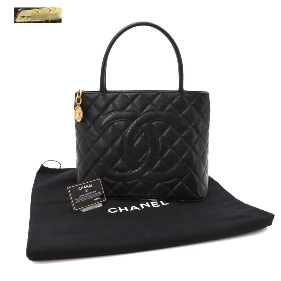 【美品】CHANEL 復刻トート キャビアスキン 黒 ゴールド金具 CHANEL（シャネル） 新品同様 復刻トート バッグ キャビアスキン