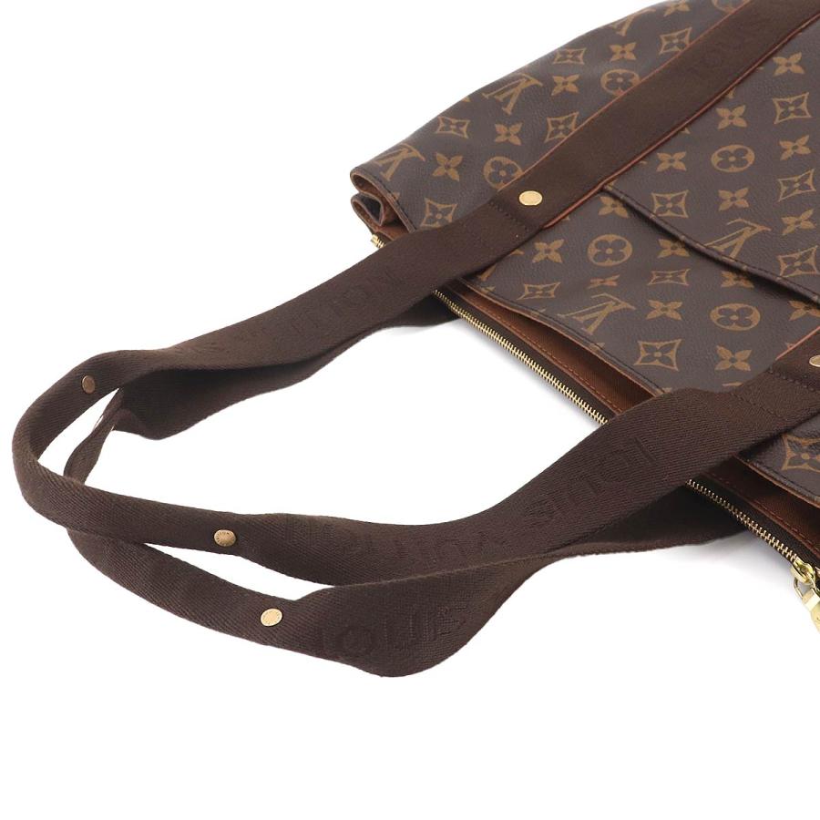 美品 ルイ ヴィトン LOUIS VUITTON モノグラム カバ ボブール トート バッグ ブラウン M53013 ゴールド 金具 Cabas Beaubourg 90325453 LOUIS VUITTON（ルイ・ヴィトン） 美品 ルイ ヴィトン モノグラム カバ