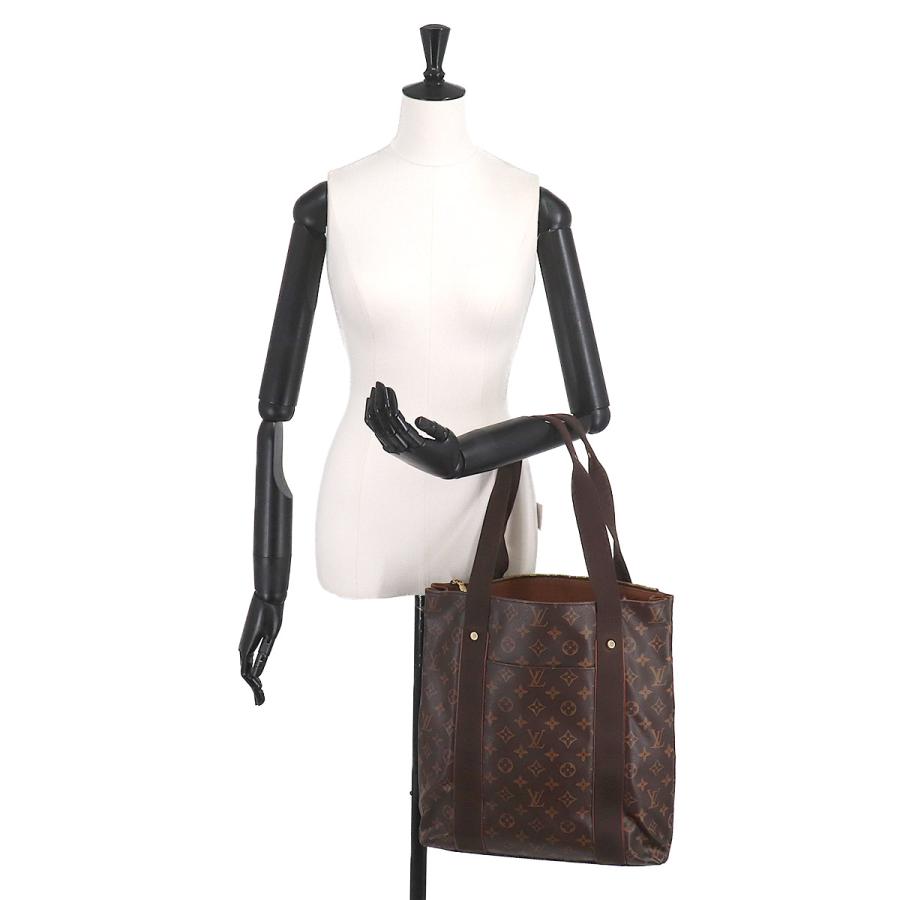 美品 ルイ ヴィトン LOUIS VUITTON モノグラム カバ ボブール トート バッグ ブラウン M53013 ゴールド 金具 Cabas Beaubourg 90325453 LOUIS VUITTON（ルイ・ヴィトン） 美品 ルイ ヴィトン モノグラム カバ