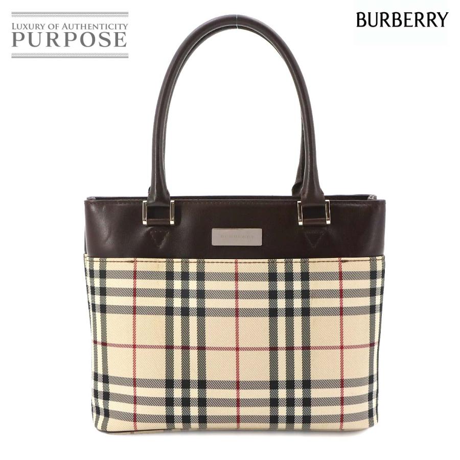 BURBERRY（バーバリー） 美品 ノバチェック ハンド バッグ キャンバス 