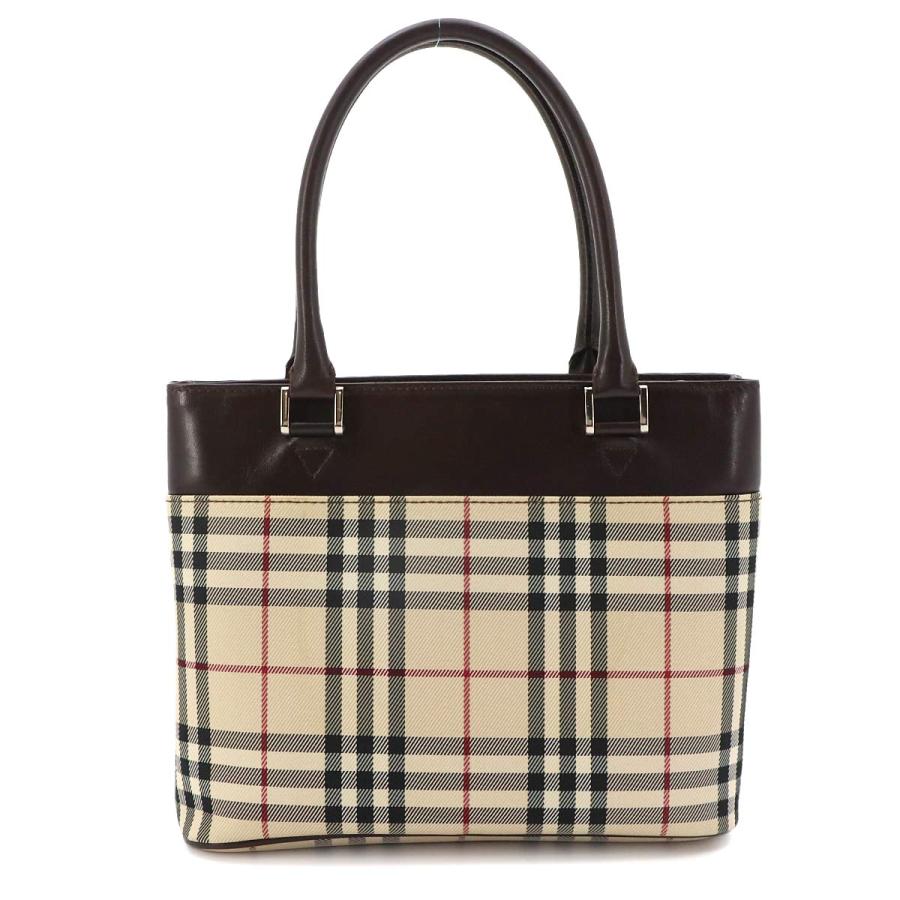 BURBERRY（バーバリー） 美品 ノバチェック ハンド バッグ キャンバス