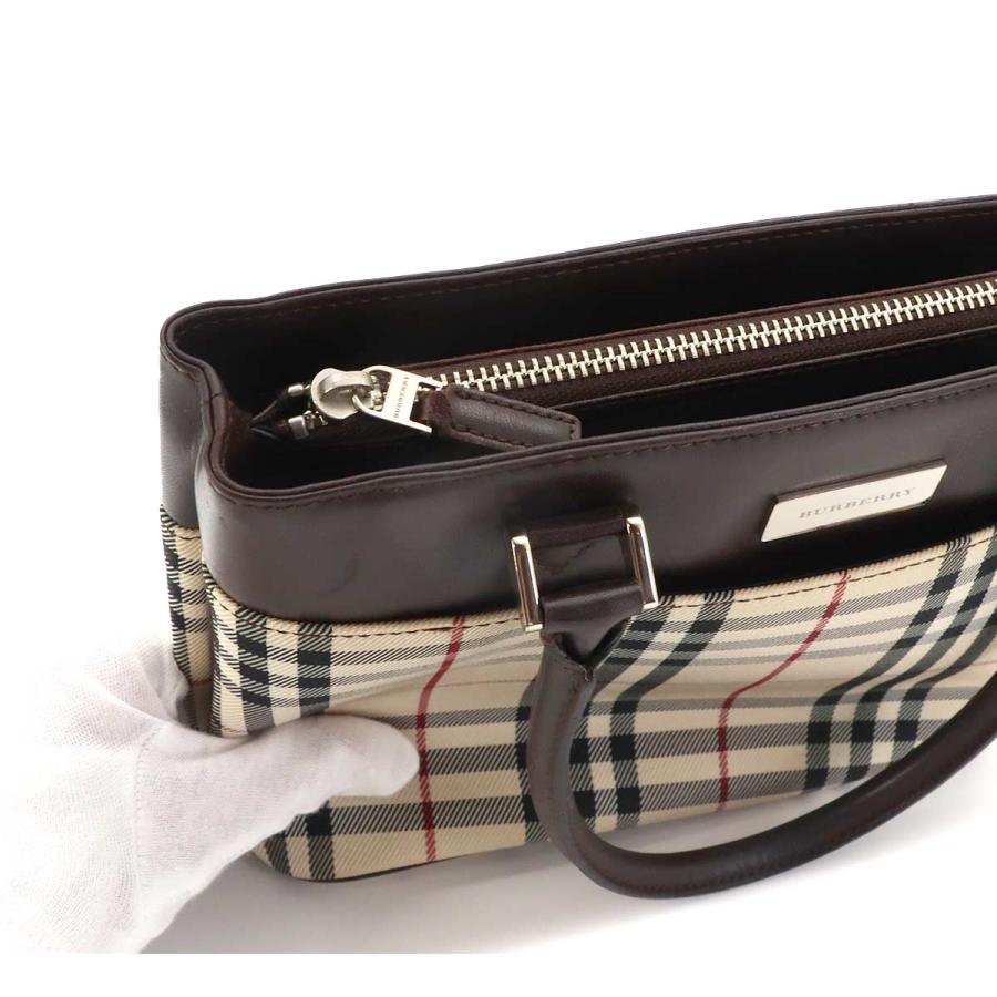 BURBERRY（バーバリー） 美品 ノバチェック ハンド バッグ キャンバス