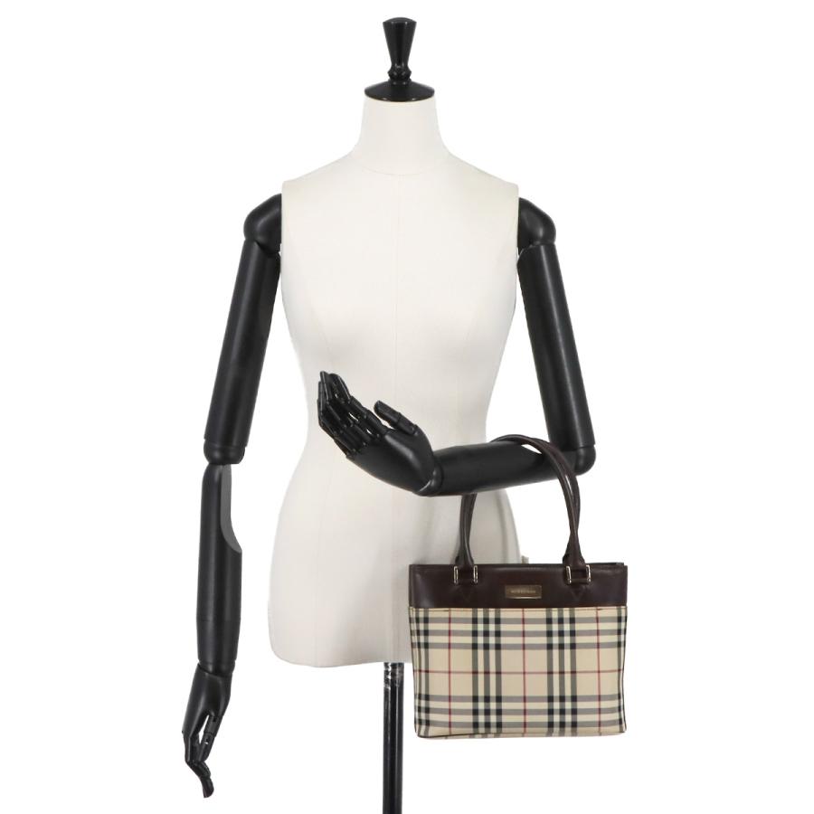 BURBERRY（バーバリー） 美品 ノバチェック ハンド バッグ キャンバス