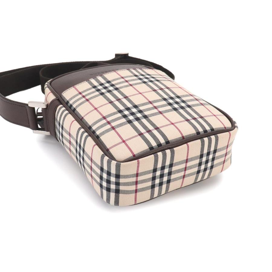 BURBERRY バーバリー ノバチェック ベージュ ブラウン シルバー金具 