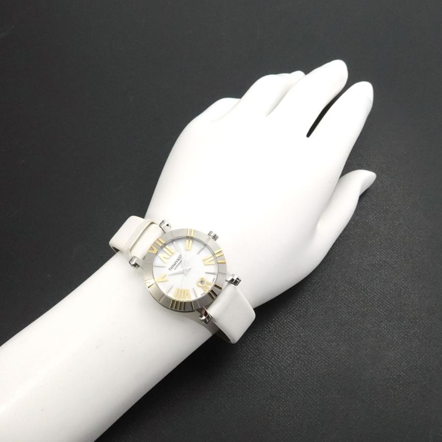 ティファニー TIFFANY&Co. アトラス コンビ Z1300 68 16A20A41A レディース 腕時計 ハート デイト YG オートマ 自動巻き Atlas 90325673の画像