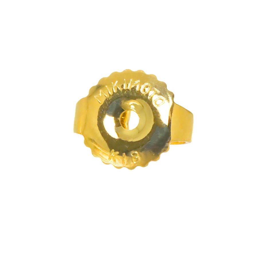 MIKIMOTO（ミキモト） アコヤ真珠 8.1mm ピアス K18 YG イエロー