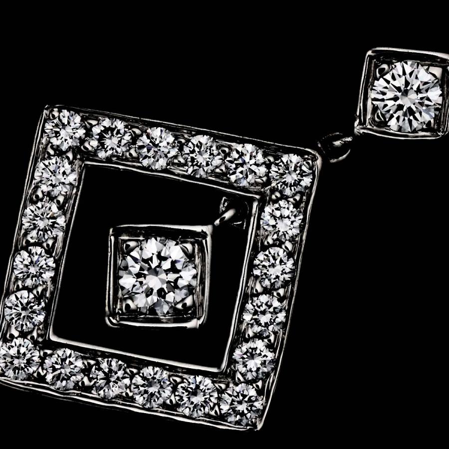 TIFFANY&Co.（ティファニー） オープンスクエア ダイヤ ピアス Pt