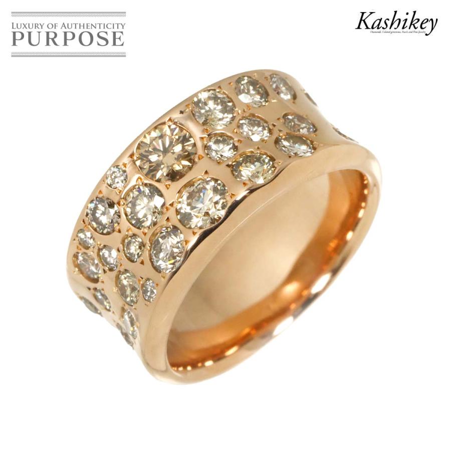 カシケイ KASHIKEY メランジェ 9.5号 リング ブラウン ダイヤ 1.50ct 