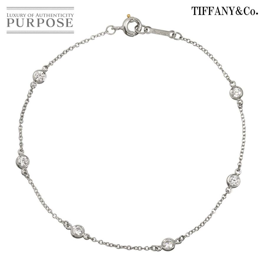 Tiffanyペレッティ バイザヤード ブレスレット K18YG 6Pダイヤ TIFFANY&Co.（ティファニー） バイザヤード ダイヤ 6P ブレスレット