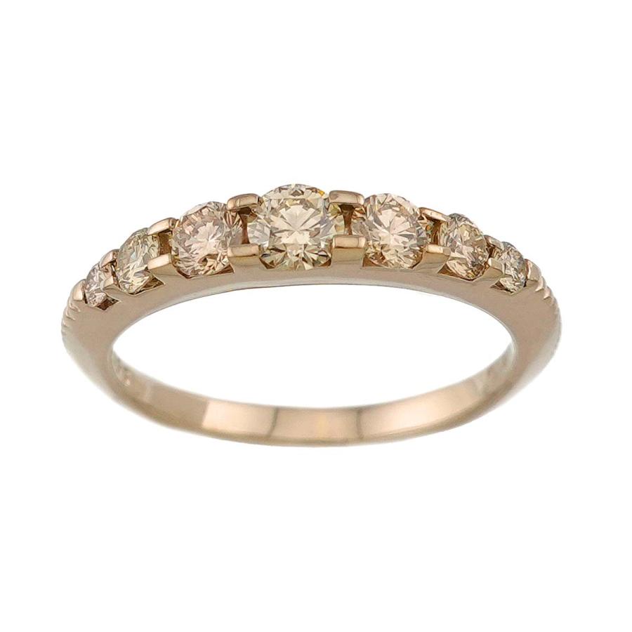 柏圭 kashikey カシケイ ネイキッドリング ブラウンダイヤリング 9号 カシケイ KASHIKEY ネイキッド 9号 リング ブラウン ダイヤ 0.55ct K18