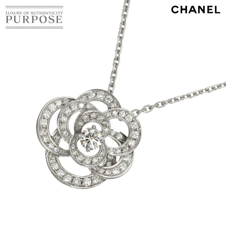 CHANEL（シャネル） カメリア ダイヤ ネックレス ミディアム 41cm K18