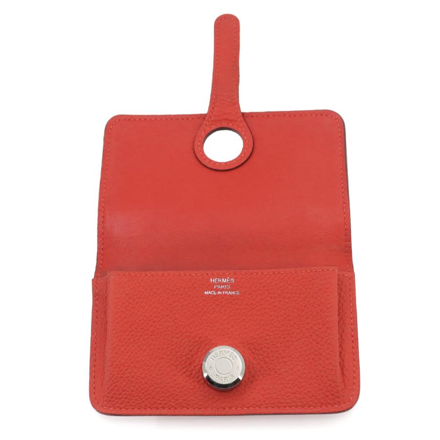 HERMES（エルメス） 美品 ドゴン カードケース トゴ ルージュ