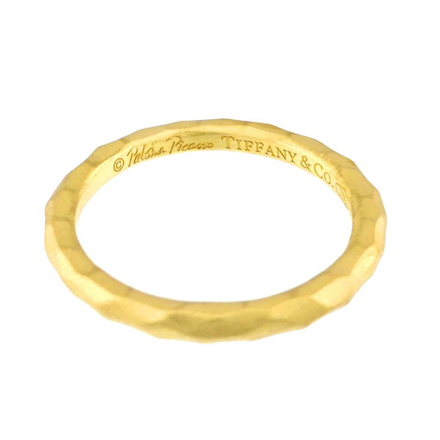 TIFFANY&Co.（ティファニー） ミルグレイン バンド 7号 リング K18 YG