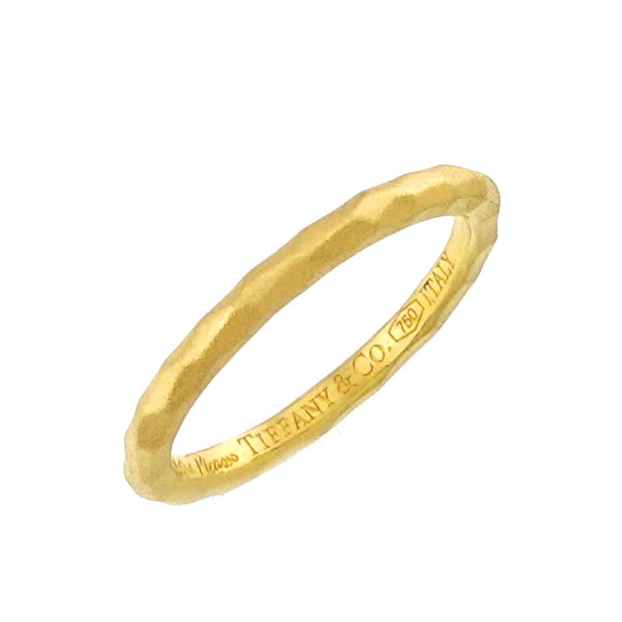 TIFFANY&Co.（ティファニー） ミルグレイン バンド 7号 リング K18 YG