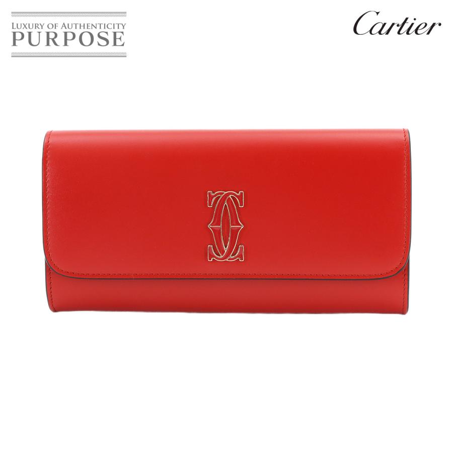 Cartier（カルティエ） 未使用 展示品 Cartier C ドゥ 二つ折り 長財布