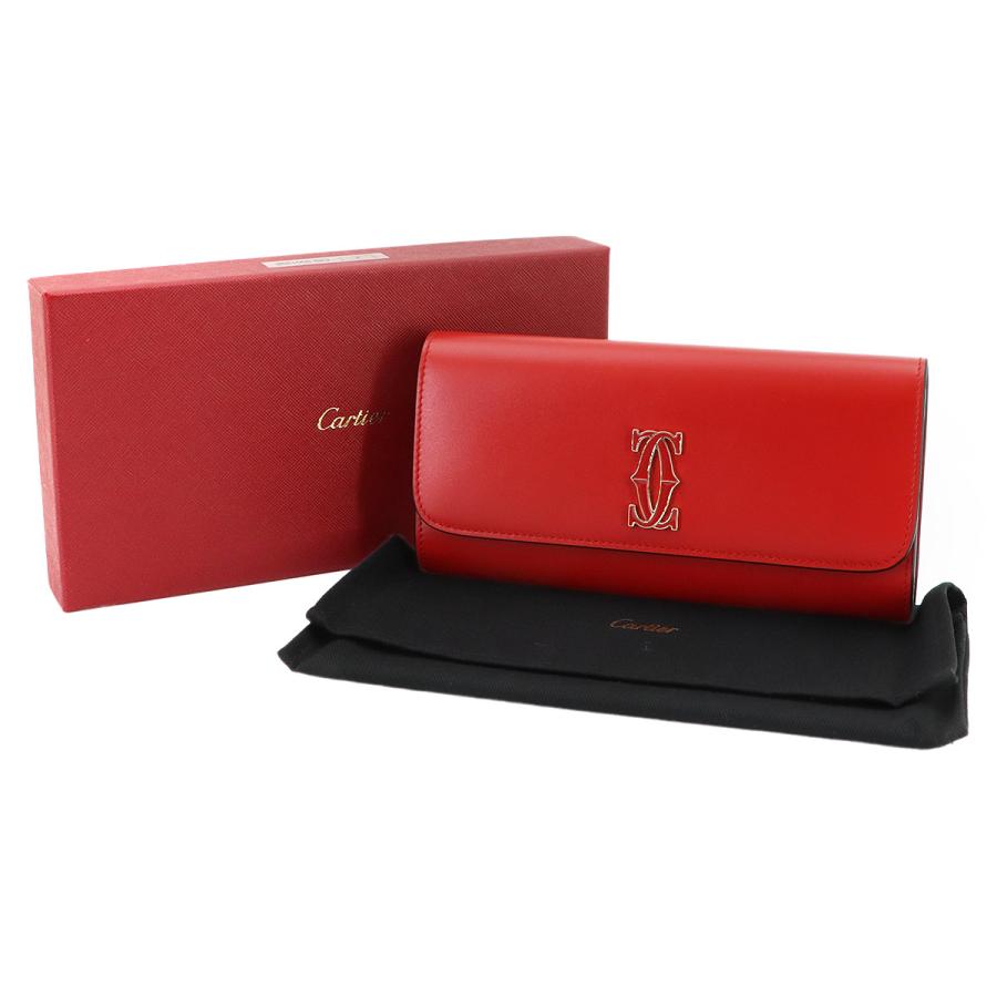 Cartier（カルティエ） 未使用 展示品 Cartier C ドゥ 二つ折り 長財布