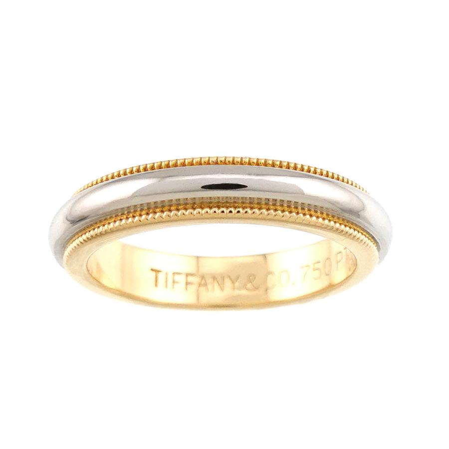 TIFFANY&Co.（ティファニー） ミルグレイン バンド 6.5号 リング 幅3.4