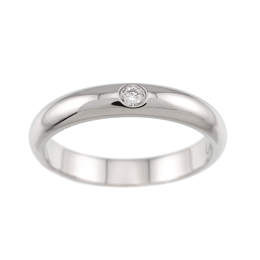 カルティエ Cartier 1895 クラシック #56 リング ダイヤ 1P Pt 幅3.5mm プラチナ 指輪 Classic Ring 90326456_1