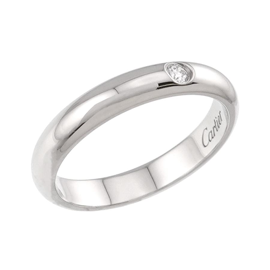カルティエ Cartier 1895 クラシック #56 リング ダイヤ 1P Pt 幅3.5mm プラチナ 指輪 Classic Ring 90326456_4