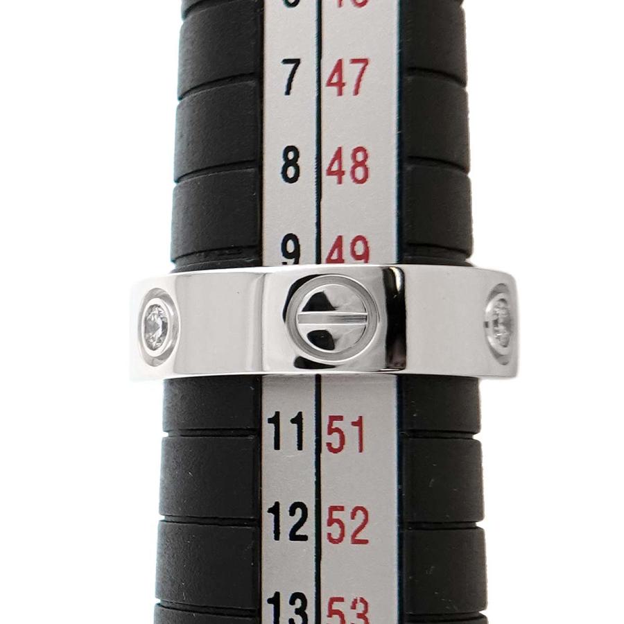 Cartier（カルティエ） ラブ #50 リング ハーフ ダイヤ K18 WG