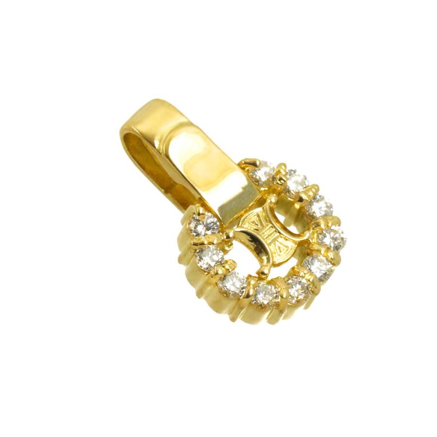 CELINE（セリーヌ） トリオンフ ダイヤ 0.16ct ペンダント トップ K18 