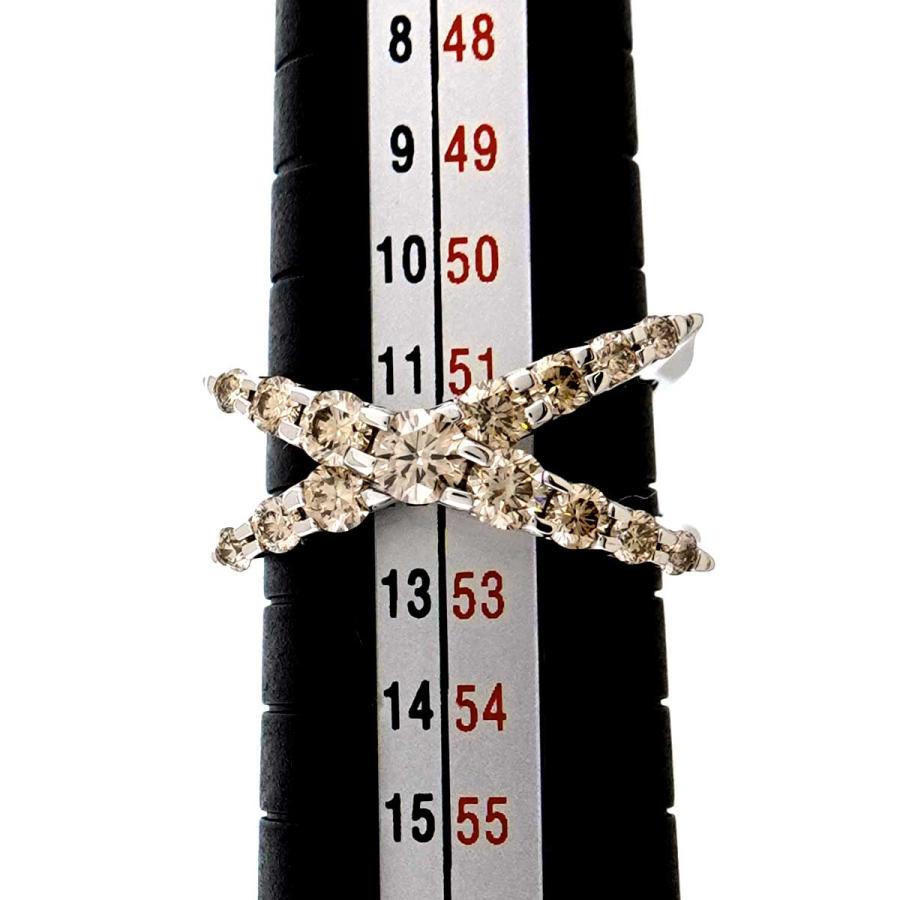 カシケイ KASHIKEY ネイキッド 11.5号 リング ブラウン ダイヤ 1.00ct 