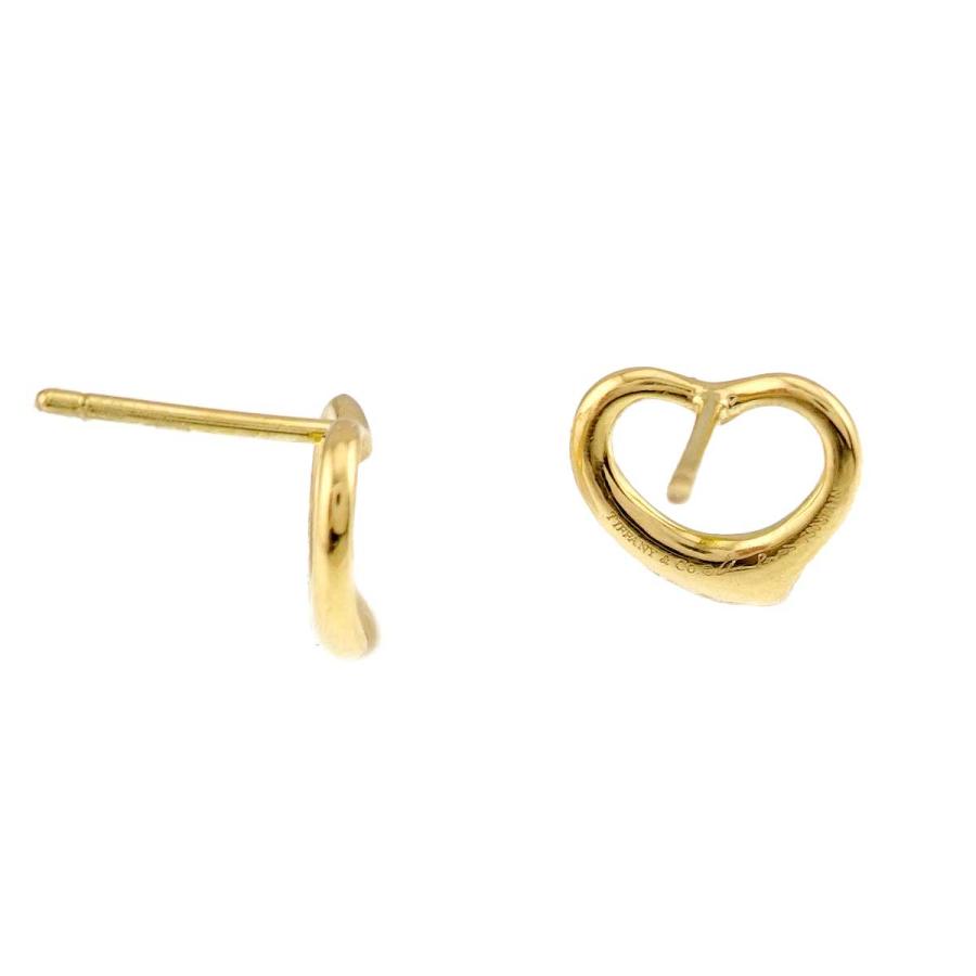 TIFFANY&Co.（ティファニー） オープンハート ピアス K18 YG イエロー