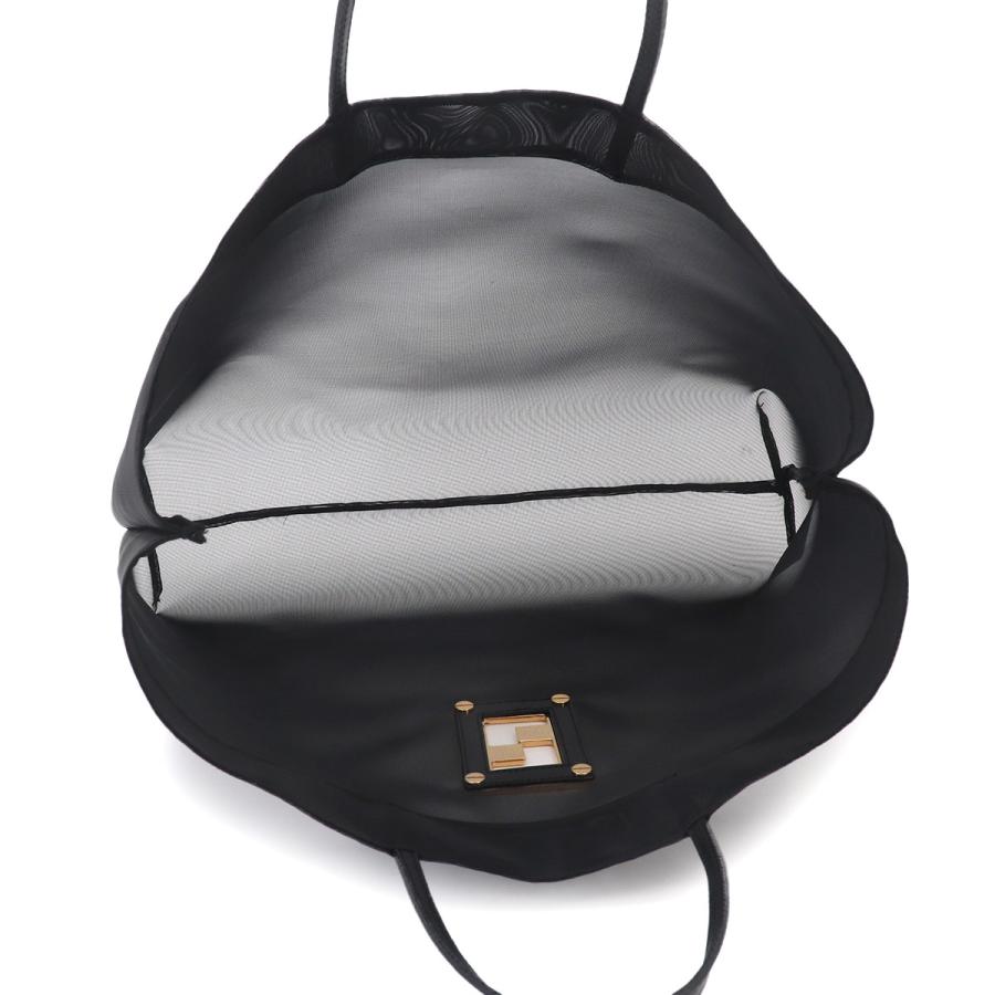 希少】FENDI フェンディ トートバッグ FF ビッグロゴ ナイロン レザー
