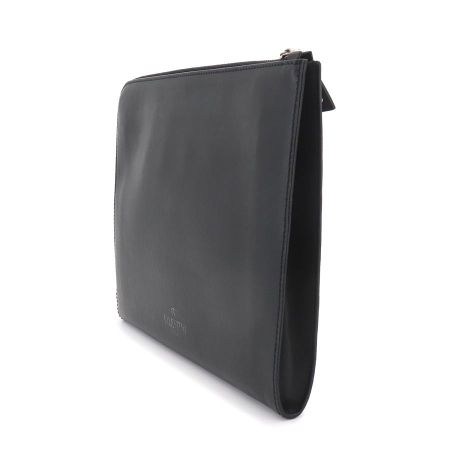 ヴァレンティノ ガラヴァーニ VALENTINO GARAVANI VLTN クラッチ セカンド バッグ レザー ブラック Clutch Bag 90327017 VALENTINO（ヴァレンティノ） ガラヴァーニ VALENTINO GARAVANI VLTN