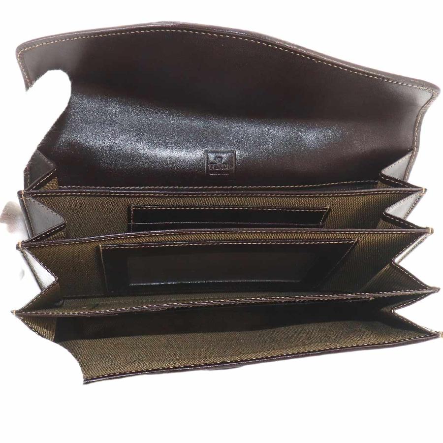 FENDI（フェンディ） 美品 ズッカ柄 二つ折り 長財布 キャンバス