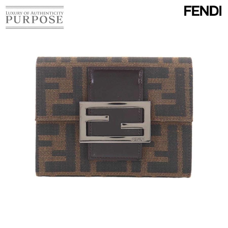 FENDI（フェンディ） 未使用 展示品 ズッカ 三つ折り 財布 キャンバス