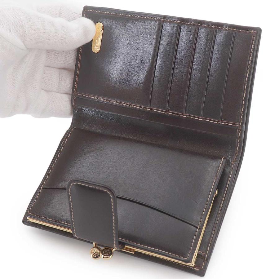 FENDI（フェンディ） 新品同様 ズッカ がま口 二つ折り 財布