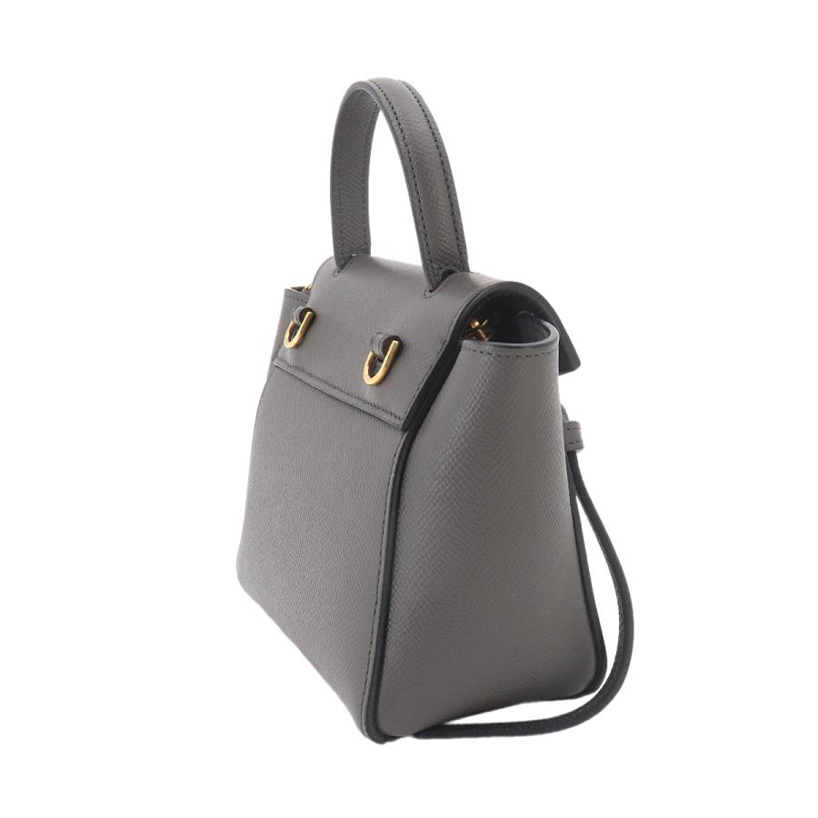 ［美品］CELINE ベルトバッグ ミニ ハンドバッグ 2WAY グレー CELINE（セリーヌ） 新品同様 ベルトバッグ ピコ 2way ハンド