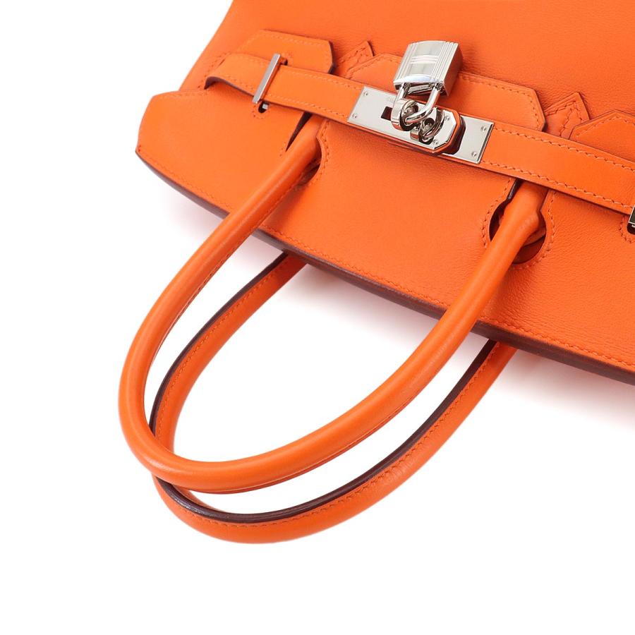 バーキン30 ノベルティ　バッグ　レディース HERMES（エルメス） 新品同様 バーキン30 スイフト オレンジ ハンド
