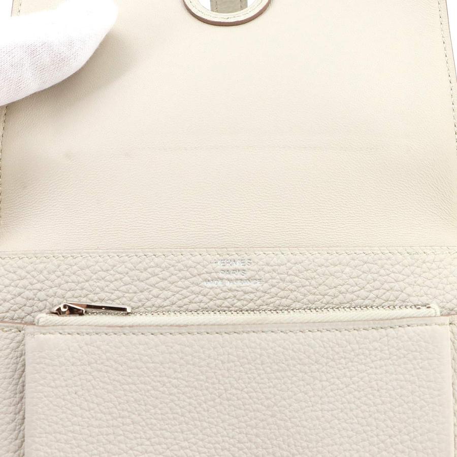 HERMES（エルメス） 新品同様 ドゴン コンパクト 二つ折り 財布 トゴ