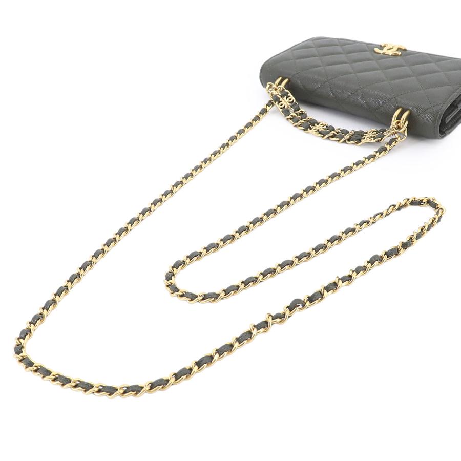 CHANEL（シャネル） 未使用 展示品 マトラッセ チェーン ウォレット 長