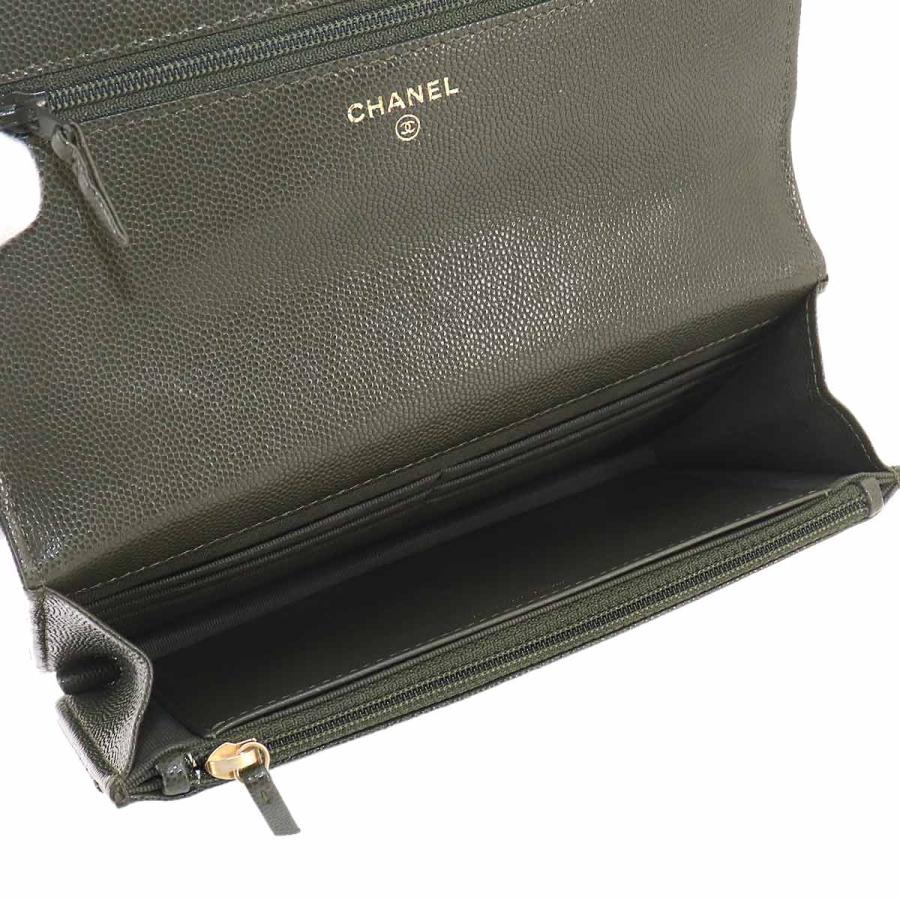 CHANEL（シャネル） 未使用 展示品 マトラッセ チェーン ウォレット 長