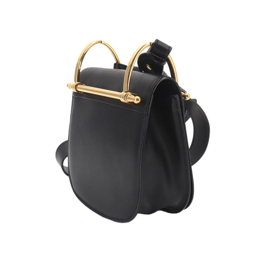 PRADA（プラダ） 新品同様 ショルダー バッグ レザー ブラック 1BH070