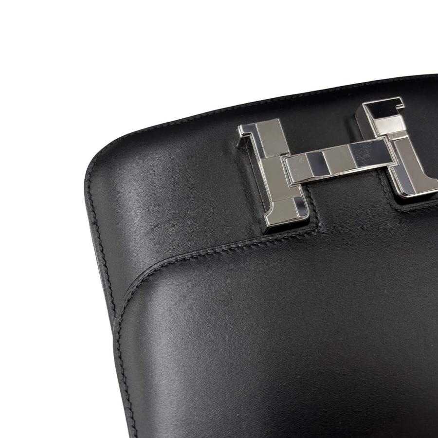 美品 エルメス コンスタンス エラン18 エトゥープ シルバー金具 K刻印 