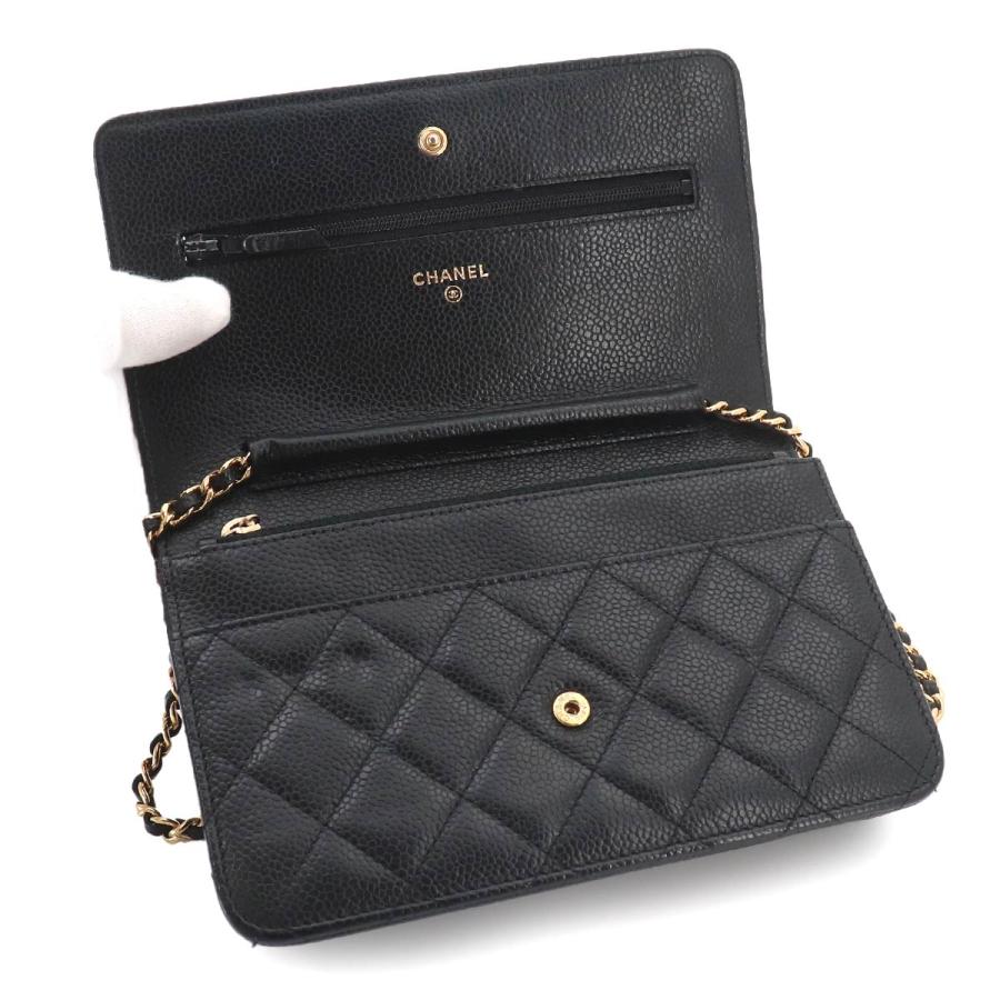CHANEL（シャネル） 新品同様 マトラッセ チェーン ウォレット 長財布